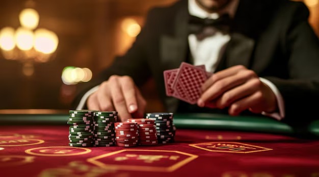 one-hundred-forty-one AduQ table interface showing card hands and betting controls